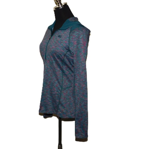 REI Long Sleeve 1/4 Zip Pullover Hoodie Women's Size Medium - Picture 3 of 7